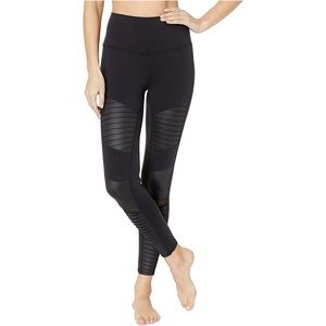 alo Moto Leggings Black Medium